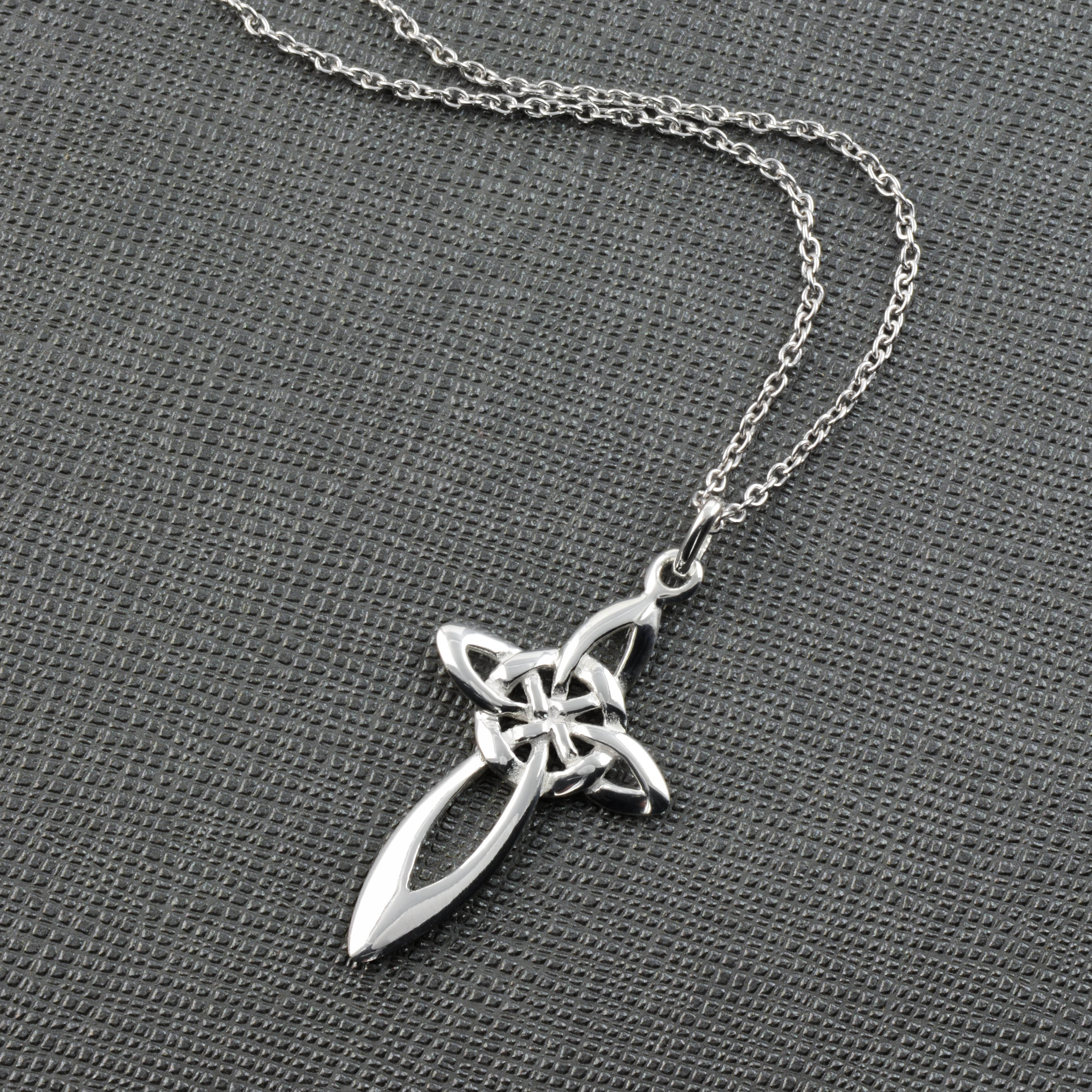 Sterling Silver Celtic Triscal Pendant - Online Celtic Jewelry